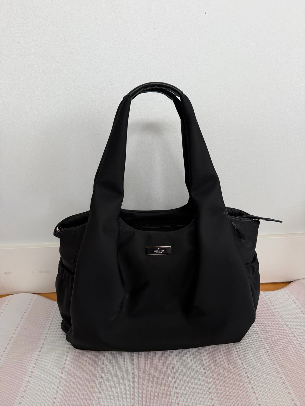 Black Everyday Tote Bag - Sleek Multipurpose Shoulder Bag